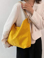 Retro Canvas Tote Bag Women Zipper Handbag Large Capacity