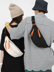 Sports Shoulder Bag Japanese Waist Bag Men Casual Messenger Backpack