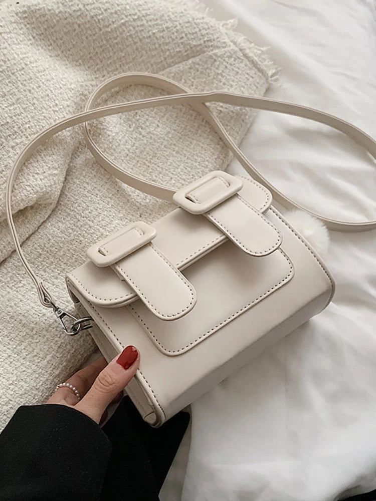 Foufurieux Mini PU Leather Crossbody Bag for Women