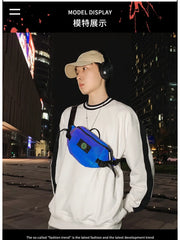 Reflective Luminous Chest Bag Crossbody Mobile Bag