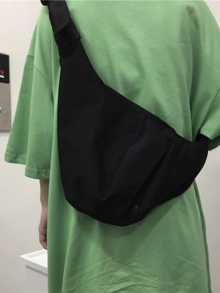 Canvas Messenger Bag Retro Style Large Capacity Tote Bag
