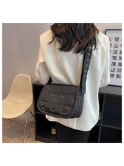 Foufurieux Women Shoulder Bag Quilted Crossbody Rhombus Handbag Tote