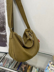 Foufurieux Canvas Shoulder Bag Large Capacity Ladies Travel Handbag