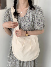 Foufurieux Large Nylon Shoulder Bag with Pleated Strap