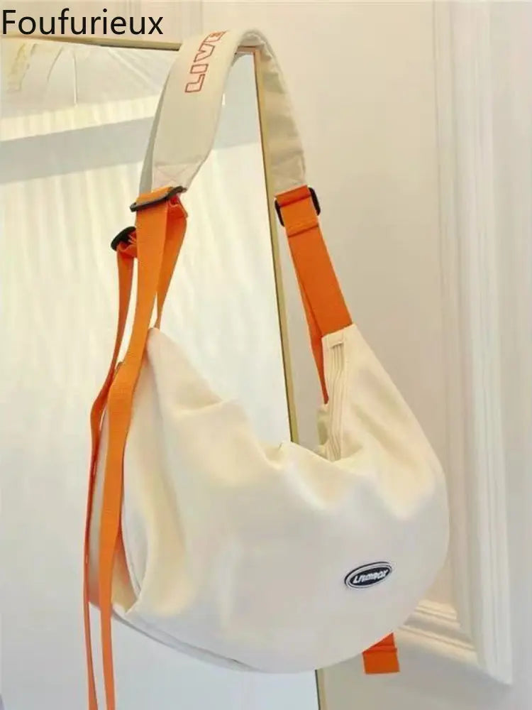 High Capacity Canvas Crossbody Bags for Women