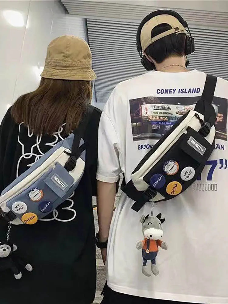 Japanese Casual Chest Bag Female Stud