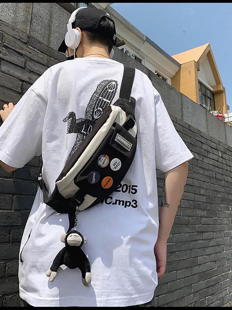 Japanese Casual Chest Bag Female Stud