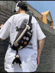 Japanese Casual Chest Bag Female Stud