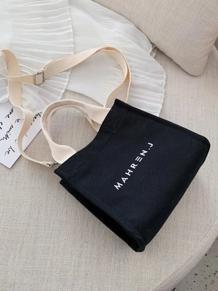 Foufurieux Japanese Canvas Bag Women Bag Summer All-match Messenger Bag Handbag