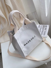 Foufurieux Japanese Canvas Bag Women Bag Summer All-match Messenger Bag Handbag