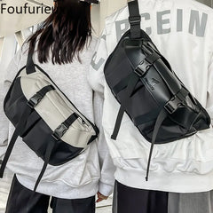 Japanese Chest Bags Workwear Style Backpack Large Capacity