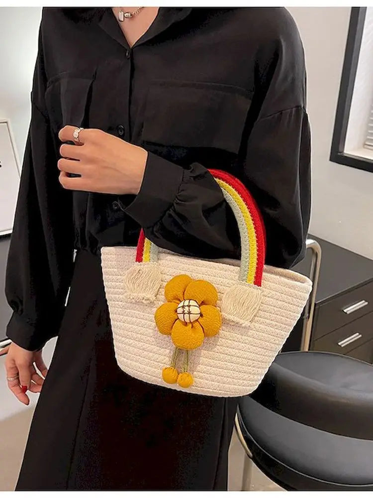 Large Capacity Portable Bucket Bag for Women
