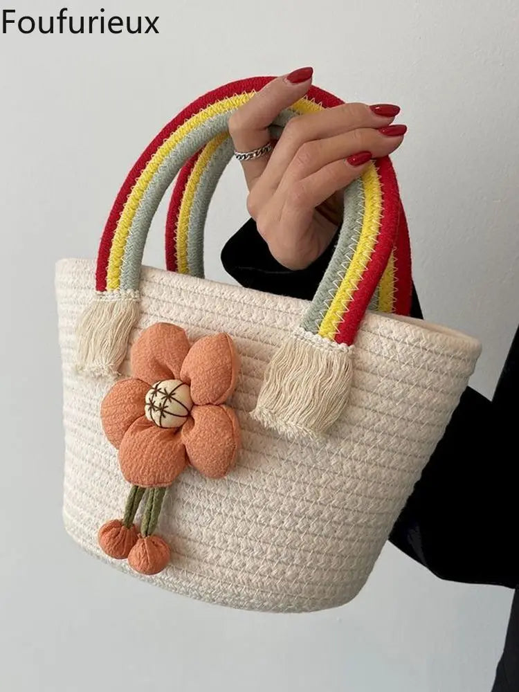Large Capacity Portable Bucket Bag for Women