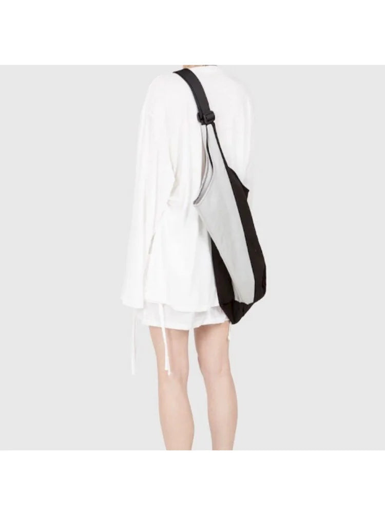 Large Patchwork Canvas Shoulder Bag