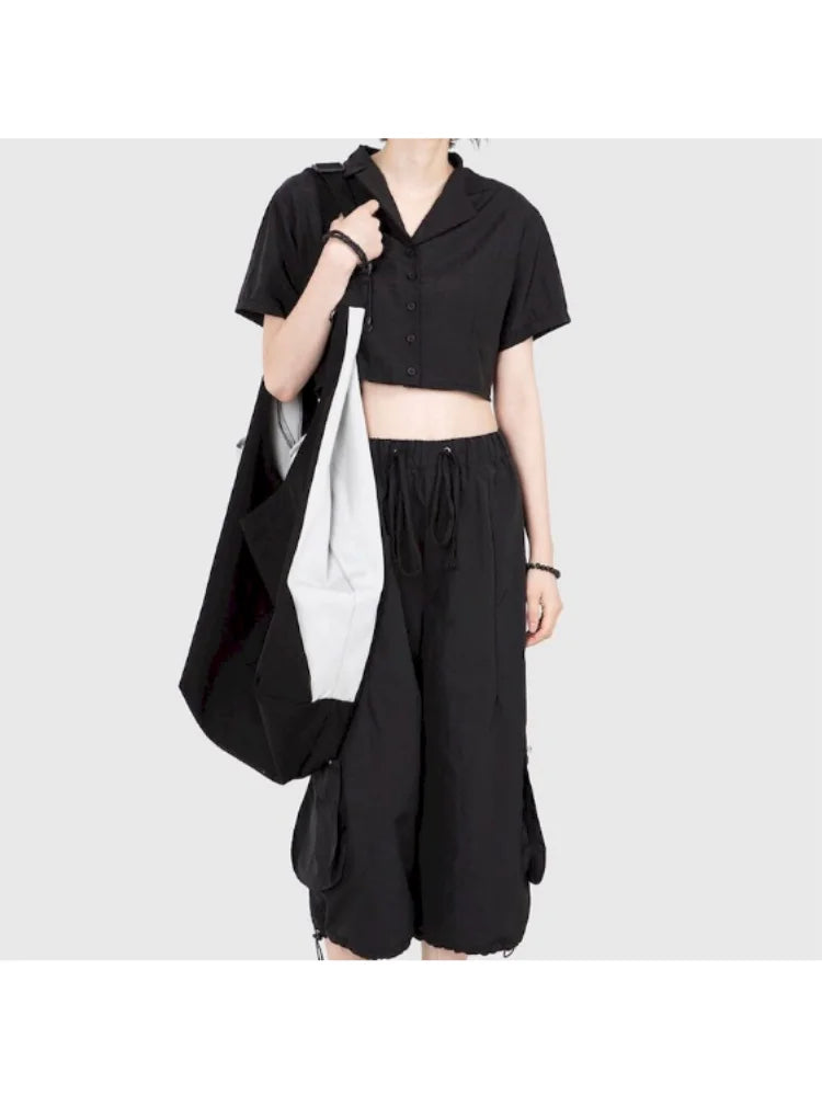 Large Patchwork Canvas Shoulder Bag