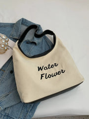 Foufurieux Canvas Shoulder Bag Women Summer Style Tote Bag
