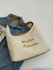 Foufurieux Canvas Shoulder Bag Women Summer Style Tote Bag