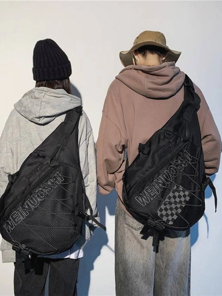 Large Capacity Chest Bag Japanese Casual Shoulder Bag