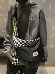 Japanese Casual Men's Shoulder Bag Student Dumpling Bag