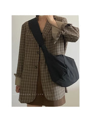 Foufurieux Messenger Bag Women's Autumn Winter Large-capacity Dumpling Bag