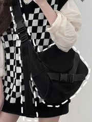 Waterproof Crossbody Bag Button Personalised Decoration