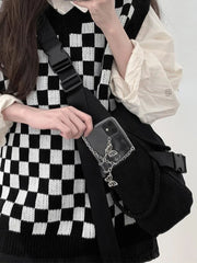 Waterproof Crossbody Bag Button Personalised Decoration