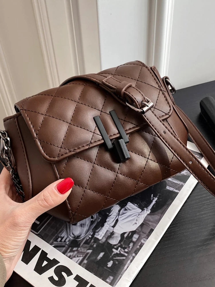 Foufurieux Rhombus Chain Bag Women's Crossbody Bag