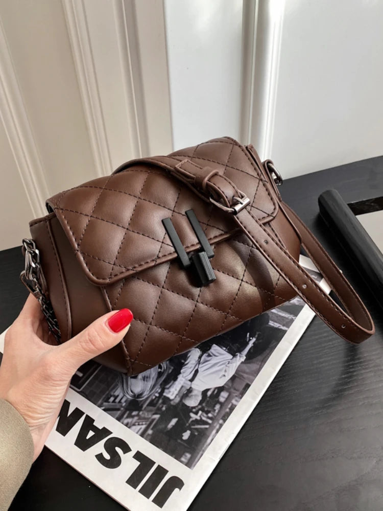 Foufurieux Rhombus Chain Bag Women's Crossbody Bag