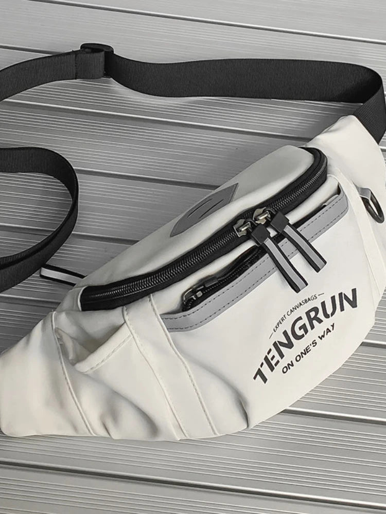 Nylon Reflective Chest Pack Waist Bag for Travel Crossbody