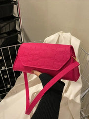 Foufurieux PU Leather Plaid Totes Wallet High Bag Girls Casual