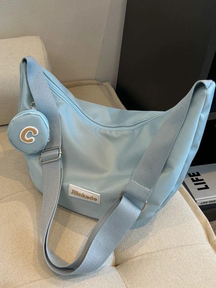 Foufurieux Soft Nylon Shoulder Messenger Bags for Women