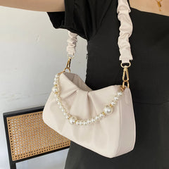 Foufurieux Underarm Women's Bag Solid Cloud Packs Female Pack