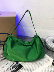Foufurieux Sporty Style Neon Green Shoulder Bag