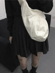 Vintage Knotted Bandage Bag Lady Canvas Bag Student Art Retro Dumpling Bag