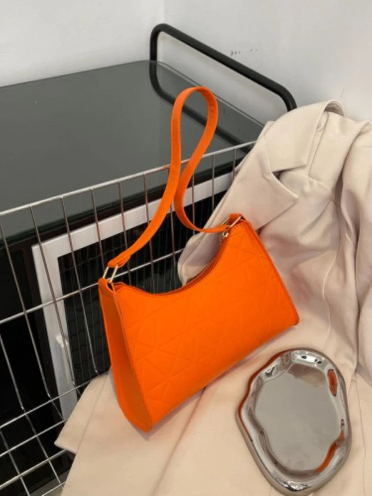 Foufurieux Women Bag Retro PU Leather Shoulder Bags Zipper Handbags