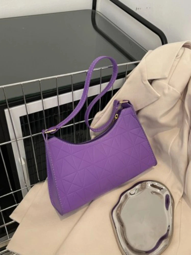 Foufurieux Women Bag Retro PU Leather Shoulder Bags Zipper Handbags