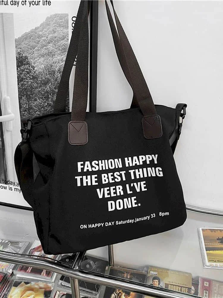 Foufurieux Women Canvas Bag Tote Bag Shoulder Bags High Capacity Crossbody Bag