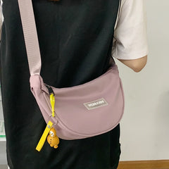 Foufurieux Canvas Shoulder Bag Large Capacity Messenger Bag