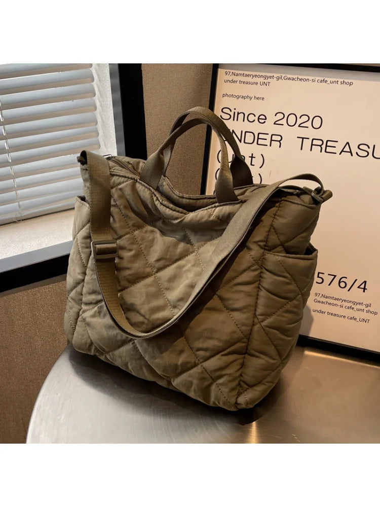 Canvas Women Tote Bag Large Capacity Handbags Casual Messenger Shoulder Shopper
