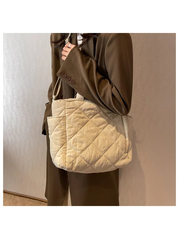 Canvas Women Tote Bag Large Capacity Handbags Casual Messenger Shoulder Shopper