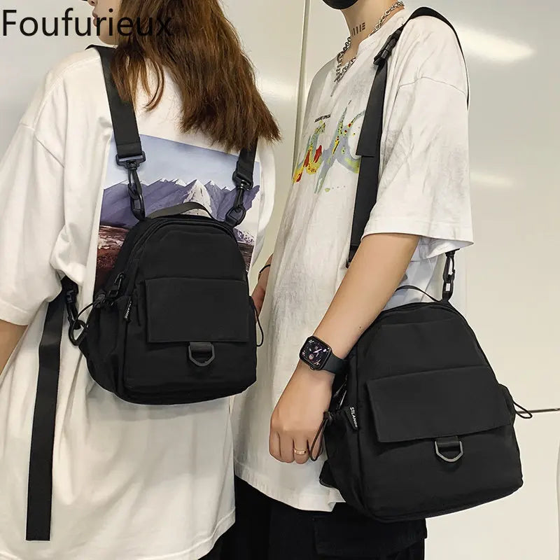 Foufurieux Women's Crossbody Bag Solid Leisure Backpack