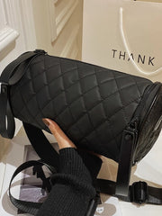 Foufurieux Women's Diagonal Bag High-grade Lingge Cylinder Pillow Bag