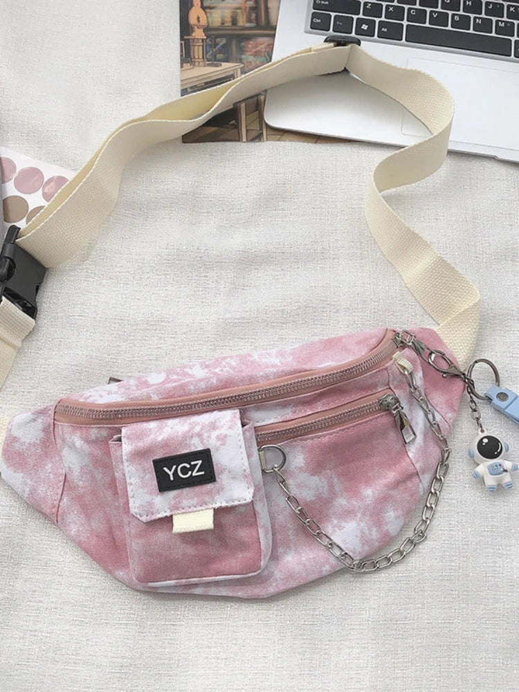 Foufurieux Canvas Crossbody Bag Shoulder Pack