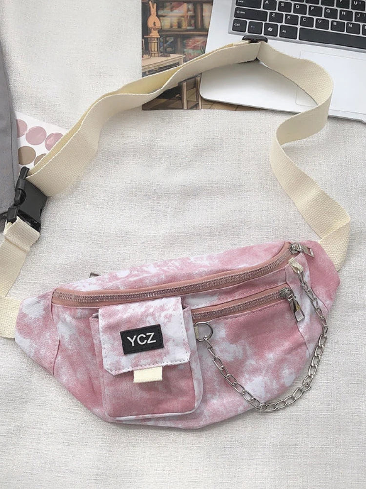 Foufurieux Canvas Crossbody Bag Shoulder Pack