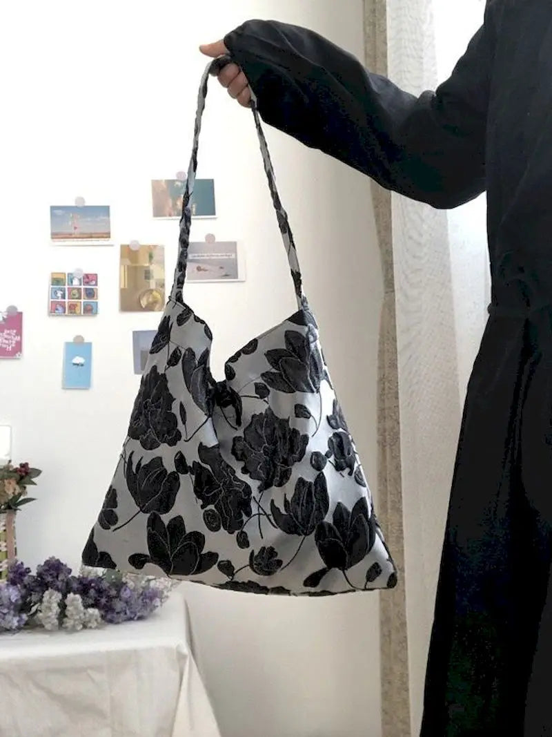 Foufurieux Women's Jacquard Shoulder Bags Harajuku Style