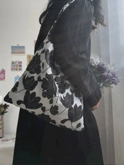 Foufurieux Women's Jacquard Shoulder Bags Harajuku Style
