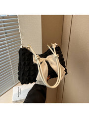 Foufurieux Women's Nylon Crossbody Bag with Bowknot Detail