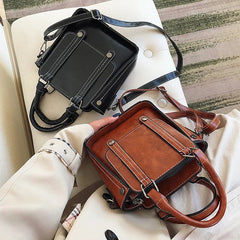 Retro Ladies Handbags Four Seasons Totes Bags Style PU Shoulder Messenger