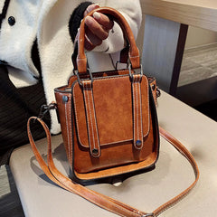 Retro Ladies Handbags Four Seasons Totes Bags Style PU Shoulder Messenger