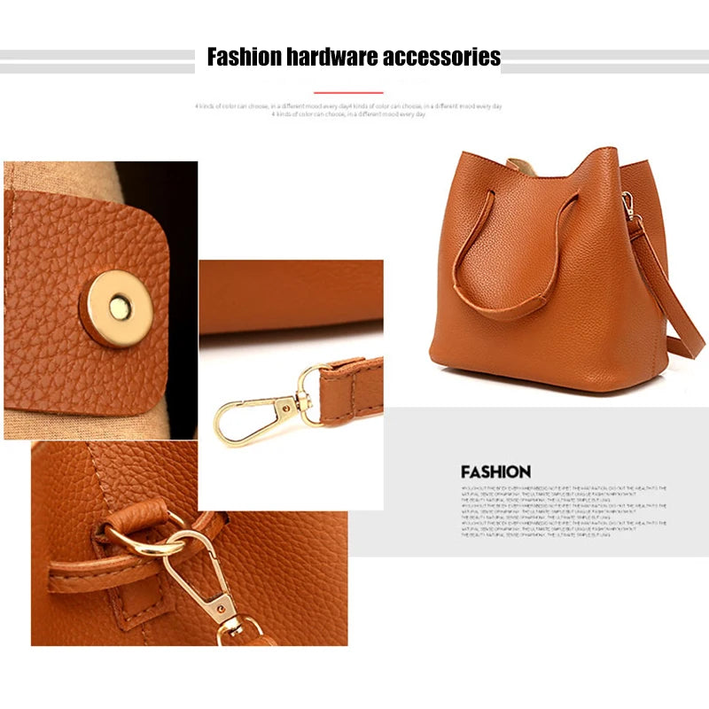 4-Piece Handbag Set Large-Capacity Multi-Function Handbag